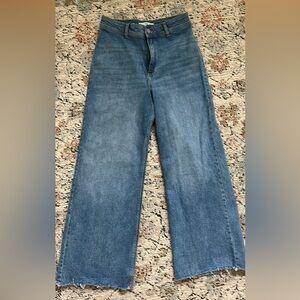 MNG Classic Blue Wide-Leg Women's Jeans